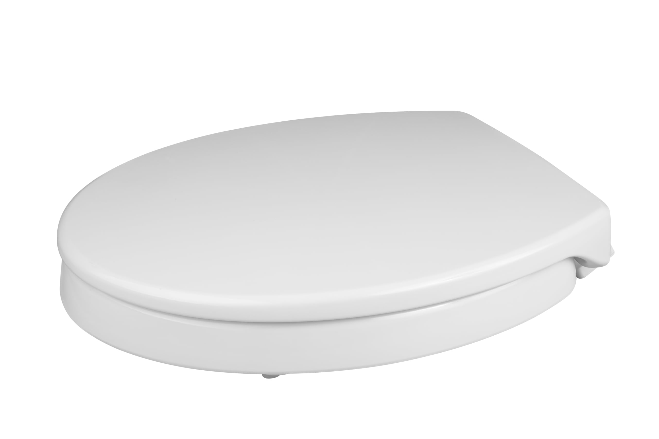 Grünblatt WC Sitz Health Care Toilettensitz mit 5 cm Sitzerhöhung und Absenkautomatik, extra stabile Befestigung für maximale Sitzsicherheit, Duroplast, Weiß