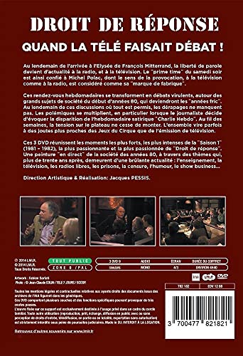 Película DVD Droit de réponse importada de Francia 3