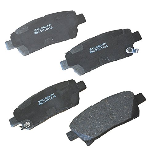 Image of Bendix Premium SBC990 Ceramic Front Brake Pads for Scion iQ 2015-2013, xA 2004, xB 2004, Toyota Echo 2005-2003, MR2 Spyder 2006-2002, Prius 2009-2003