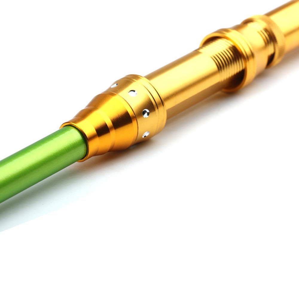 REMYS Mini Staccabile Portatile Portatile Canna da Pesca Asta Corta Asta da Pesca da Pesca ghiacciata da 1,5 m
