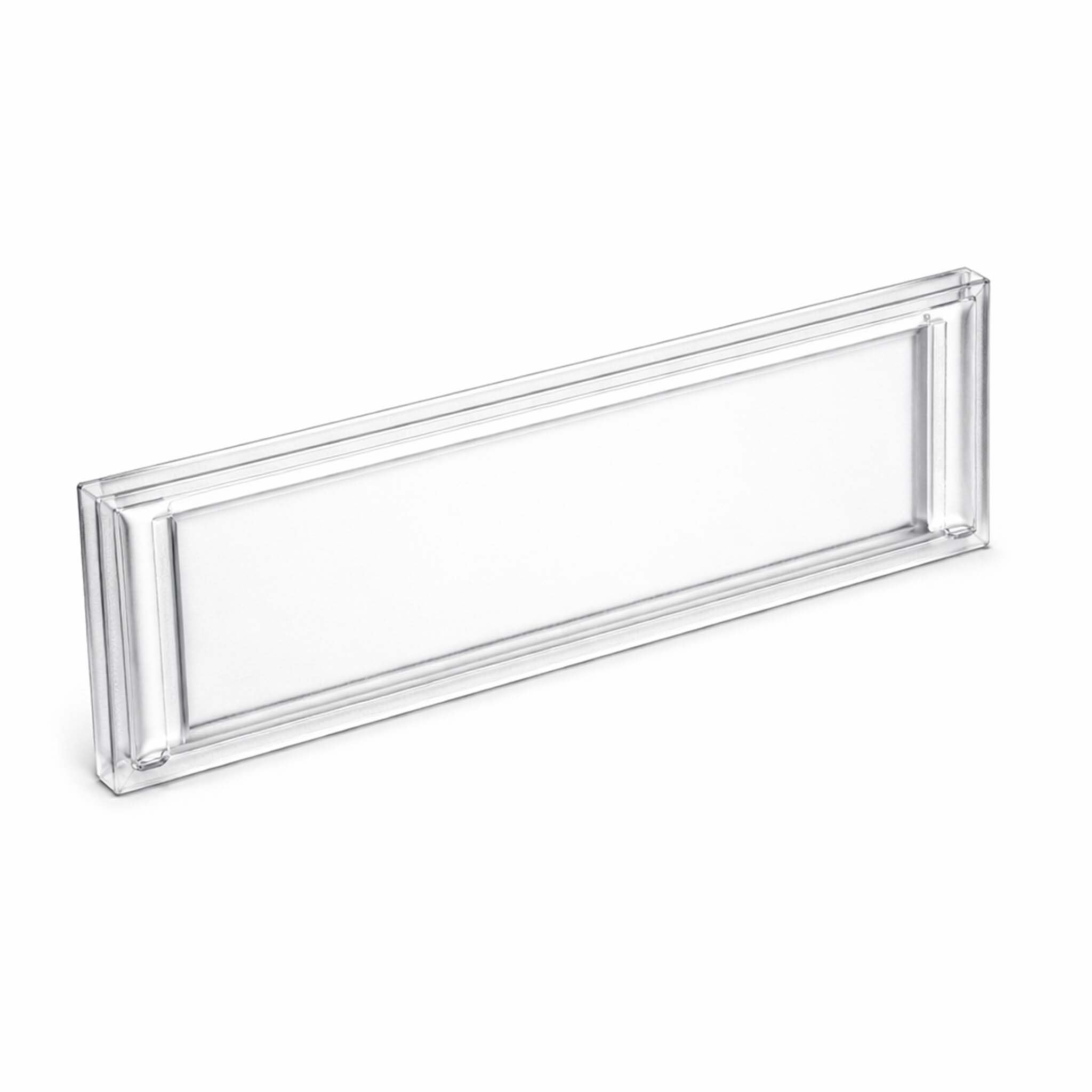 Wiltec Vetrino portanome 89,​4 x 24,​5 mm per cassetta postale, targhette 92,​3 x 28,​4 mm