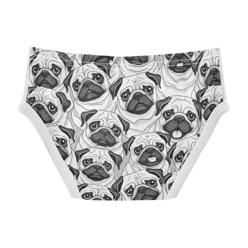 CHIFIGNO Boy Cotton Briefs Breathable Underwear Soft Briefs Underwear for Little Boys, Cute Dogs2