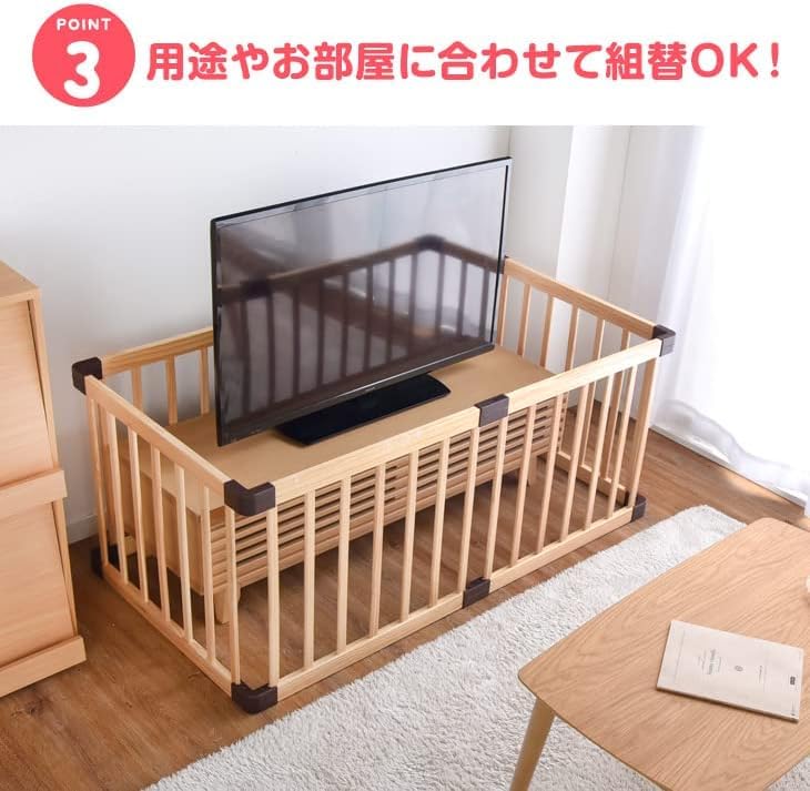 コンパクト ベビーサークル 136×136cm 8枚セット ミニ 木製 Amazon.co.jp: コンパクト ベビーサークル 136×136cm 8枚セット