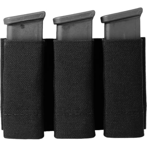 Esstac Triple Pistol Gap KYWI Mag Pouch (Black, No Attachment Method)