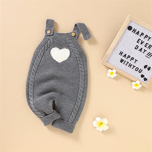 Toddler Pullover Sweater Newborn Infant Baby Knit Romper Cotton Sleeveless Boy Girl Sweater Clothes Heart Pattern3