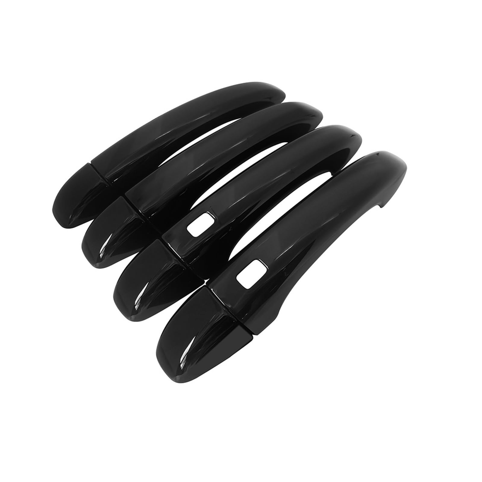 Drezzo Car Exterior Door Handle for Renault for Grand for Captur for Kaptur HA MK2 2016-2022 Car Scratch Proof Black Door Handle Exterior(2 Smart Button 2)