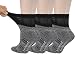 Yomandamor Women's 6 Pairs Bamboo Diabetic Ankle Socks with Non-Binding Top And Cushion Sole,L Size(Socks Size:9-11)