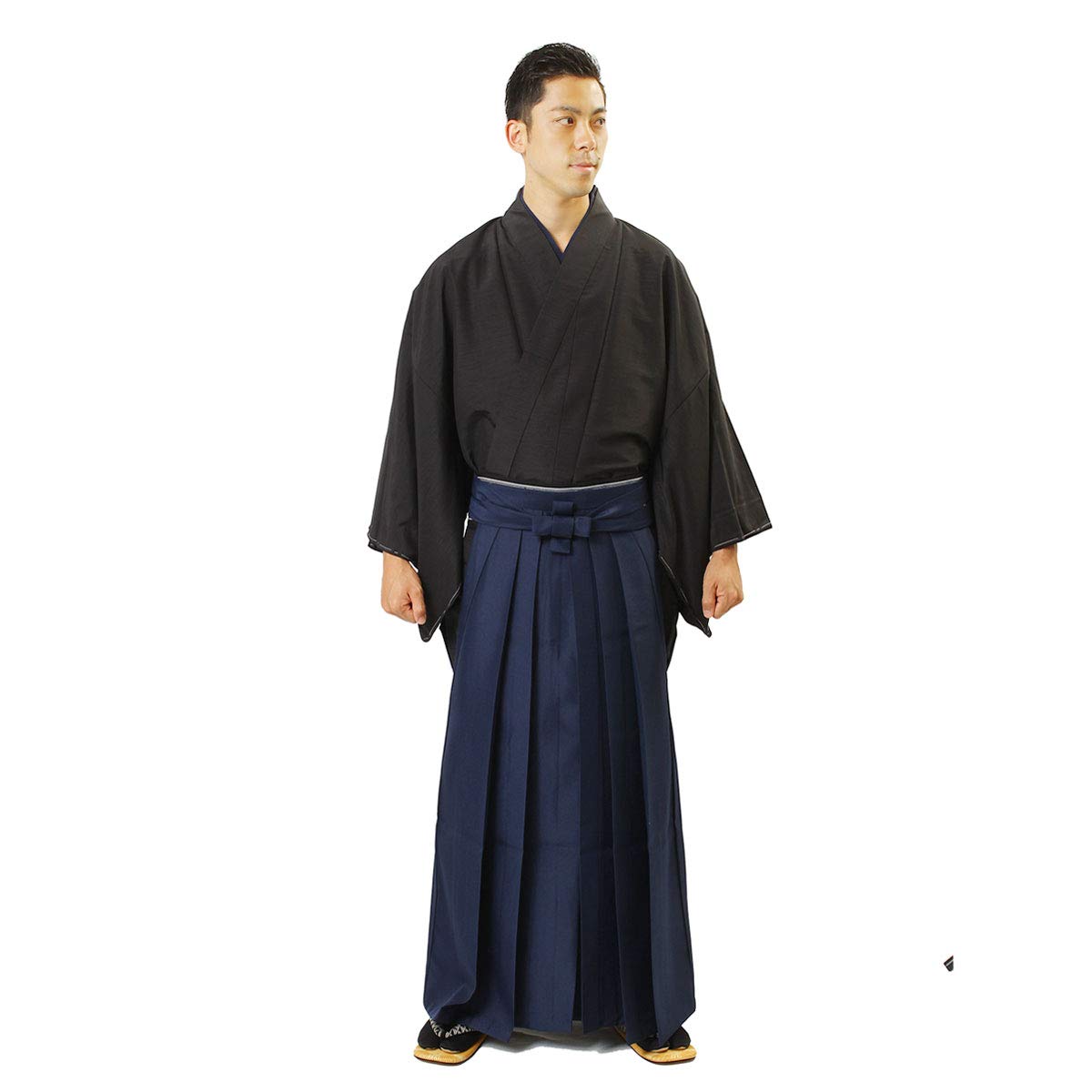 Fuuka Japanese Men Hakama Plain Umanori Ｔype