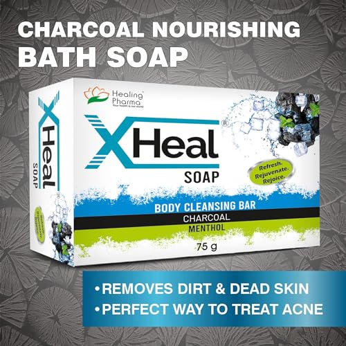Image of Healing Pharma - XHeal Activated Charcoal Deep Cleansing, Tan Removal & Skin Whitening | For Men & Woman - 75g