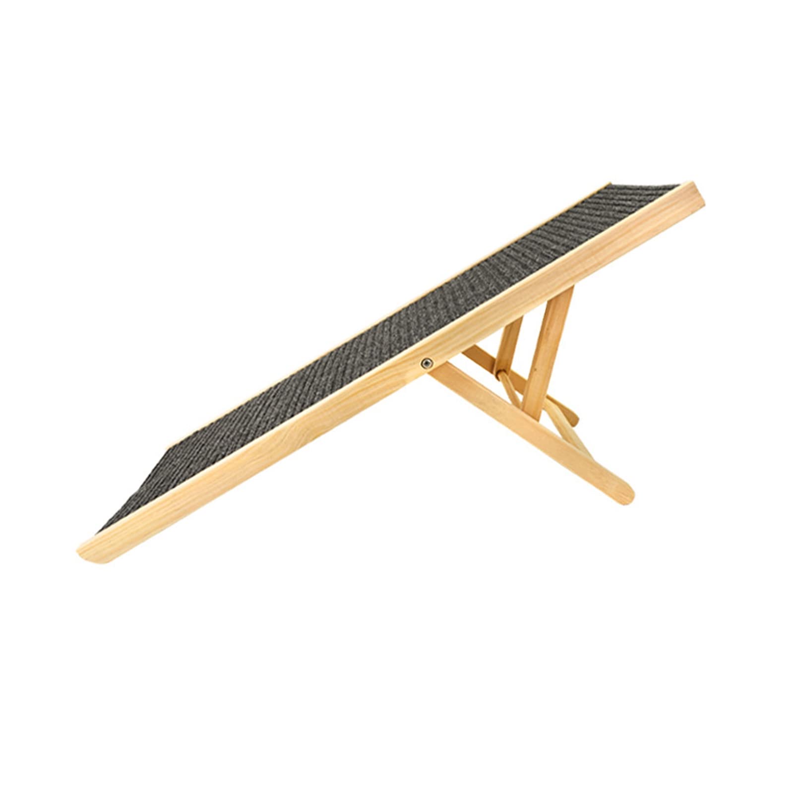 Alomejor Rampa de Madera para Perros, Escalera Plegable para Subir Mascotas, Resistente Al Deslizamiento, Ajustable, para sofá Cama, Coche, Material de Primera Calidad, Estructura Estable para