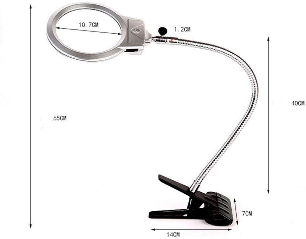Lente di ingrandimento Lente di ingrandimento da lettura Lente di ingrandimento Clip da tavolo Lente di ingrandimento da lettura Riparazione Lente di ingrandimento Lente di ingrandimento a LED Le