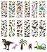 Dinosaurier Aufkleber, 12 Blätter Stickers Set kinder, 3D Aufkleber für kinder & Kleinkinder Stickeralbum Dinosaurier für Sammelalbum Kindergeburtstag