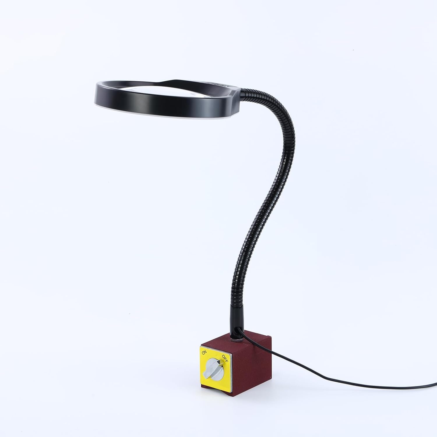 3x 5x 8x 10x powiększająca szklana lampa z elastycznym gęsteczkiem i stabilną podstawą magnesu ręce za darmo do oświetlenia, czytania, studiowania, naprawy, bliskiej pracy, hobby, białego sz
