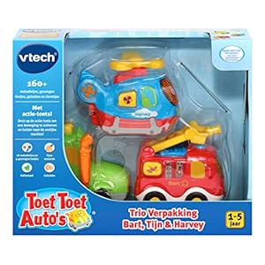 VTech 80-205823 – Toet Toet Auto’s Trio Verpakking – Bart, Tijn & Harvey – Multikleuren – Voor Jongens en Meisjes – Van…