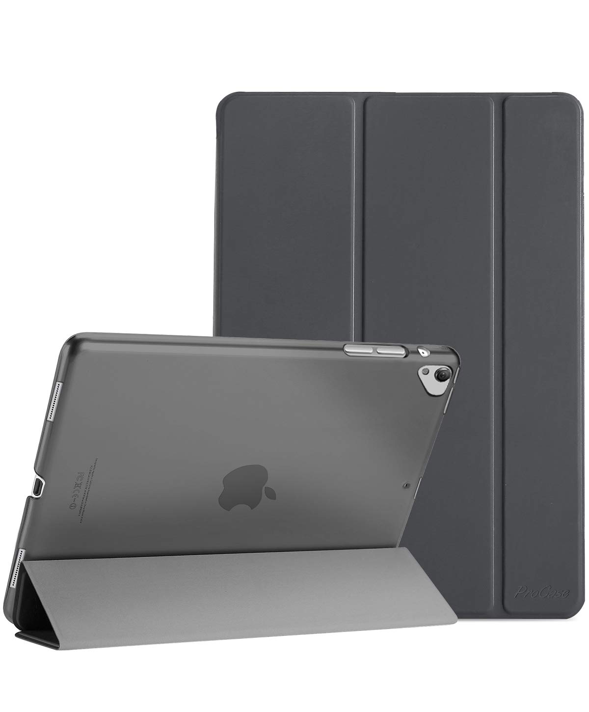 ProCase iPad Pro 12.9 2017/2015 Case (Old Model, 1st & 2nd Gen), Ultra Slim Lightweight Stand Smart Case Shell with Translucent Frosted Back Cover for Apple iPad Pro 12.9 Inch –Grey