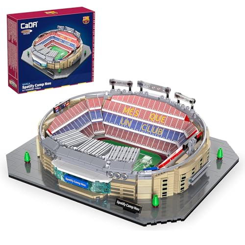 JAMARA 402910 CADA Camp NOU Stade FC Barcelone Bricks Briques à Clipser Stade Modèle Kit d'architecture Jouet pour Enfants à partir de 8 Ans Idée Cadeau