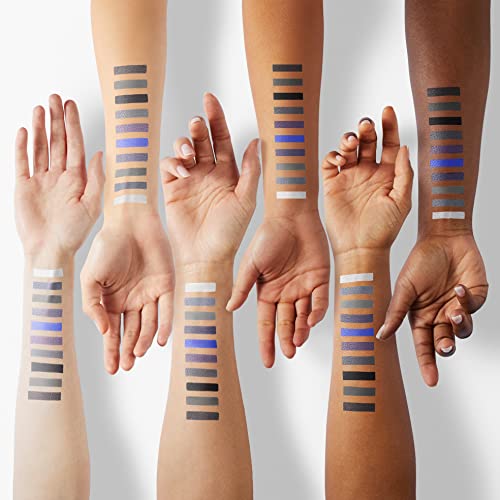 Erinde 10 Color Eyeshadow Palette Makeup - Matte Shimmer Glitter Eye Shadow, Ultra-Blendable, High Pigmented, Naturing-Looking, Neutral Nude Eyeshadow Palette With Professional Brush, Gray Blue #TOP3