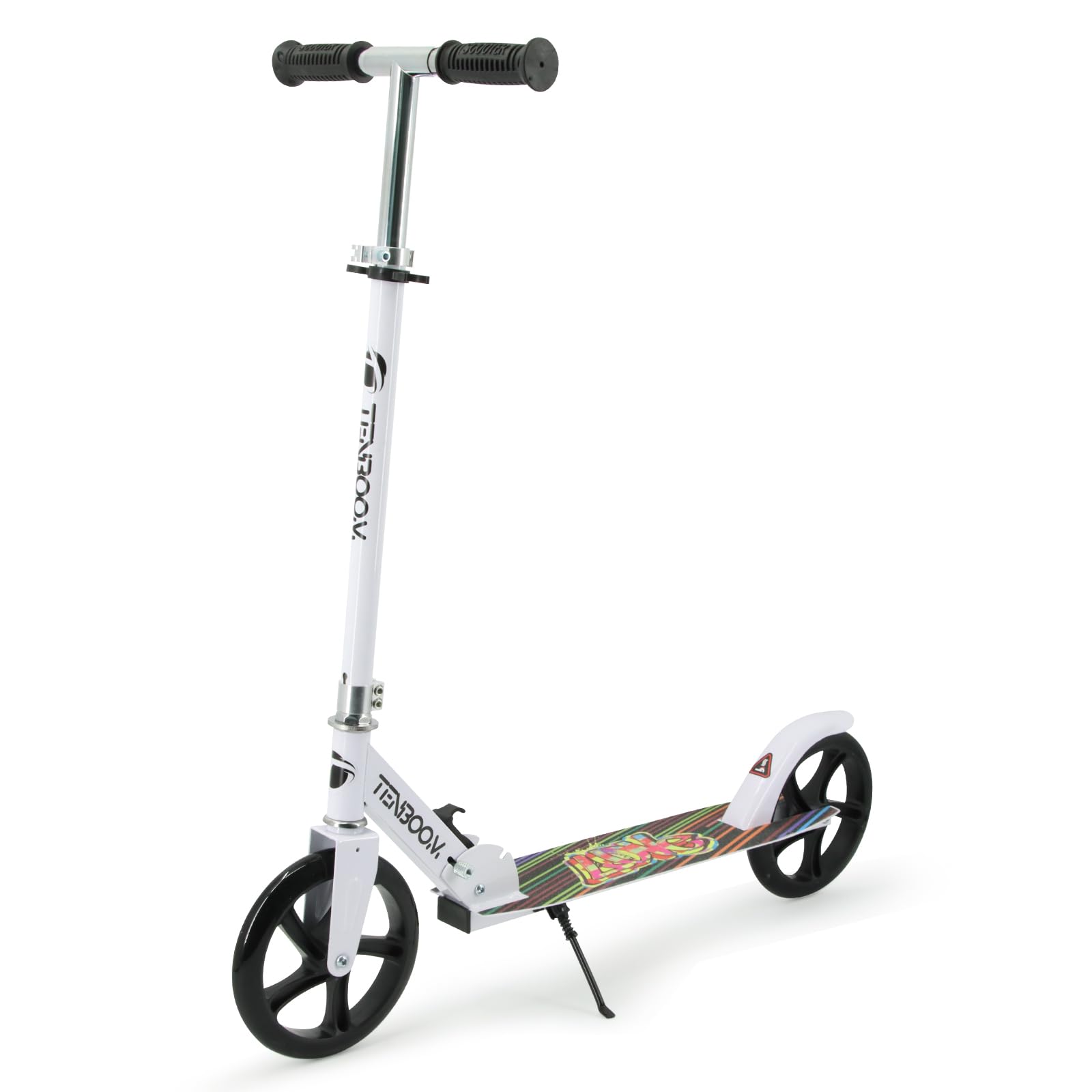 TENBOOM Easy Foldable Scooter for Kids Ages 8-12, scooters for Teens, Adult scooter, City Push Kick Scooter with Large 200MM Wheels for Teens and Adults