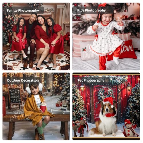 Fond de cheminée moderne de Noël Kate bois marron décor studio photo 3x3m