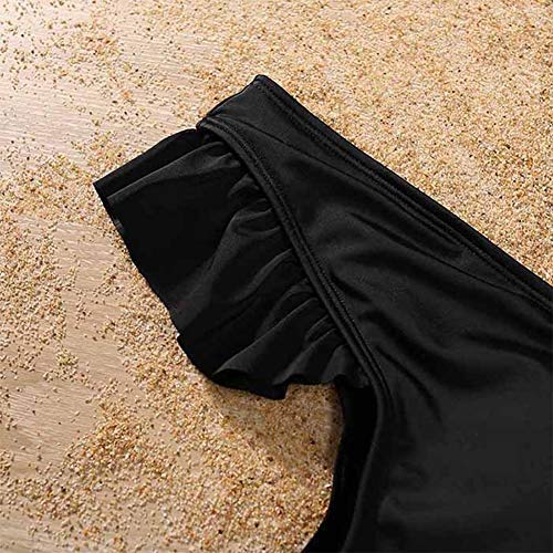 stylesilove Mommy and Me Ruffle One Piece Swimsuit Black Matching Family Bathing Suit Beach Pool Swimwear4