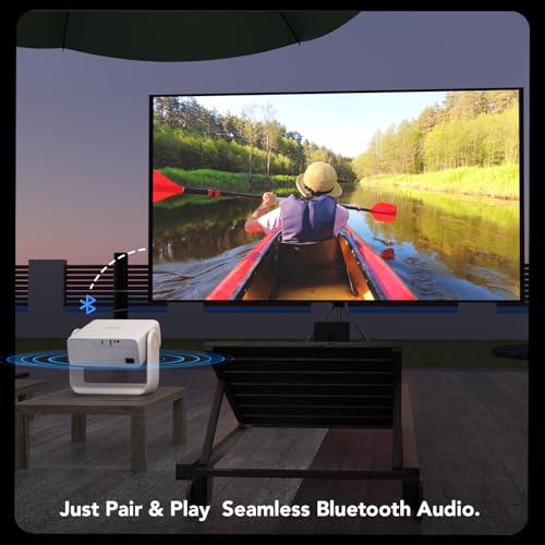 WZATCO Yuva Horizon 1080P Google TV Projector, 1500 ANSI Lumens, White - Image 7