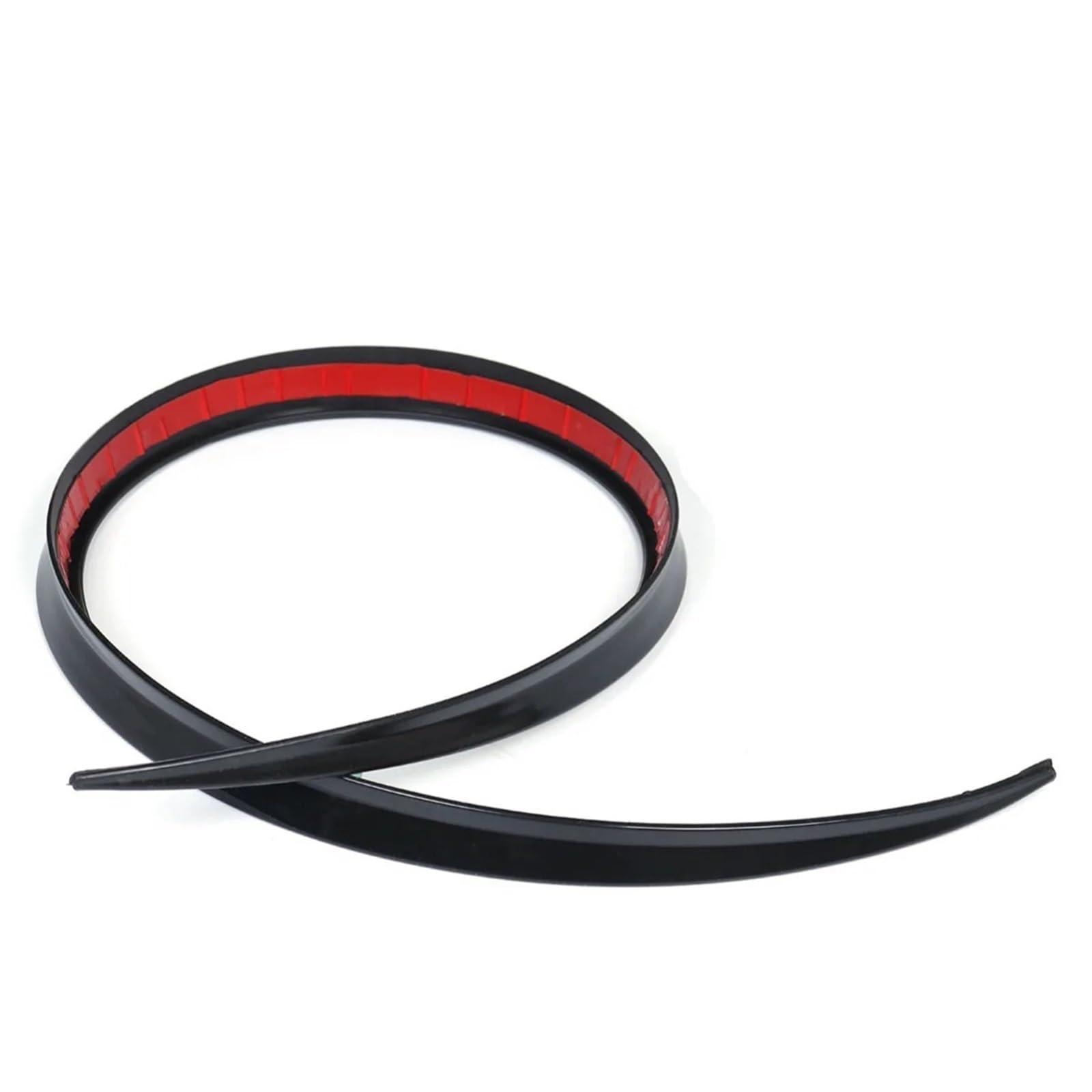 Misura Per Auto Posteriore del Tetto Lip Spoiler Tronco di Coda Ala Adesivo PU In Fibra di Carbonio FAI DA TE Refit Trim Decor Rubber1.2m 1.5m Spoiler Laterale per Auto(1.5m Black)