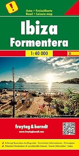 Ibiza y Formentera, mapa de carreteras. Escala 1:40.000. Freytag &amp; Berndt.: Toeristische wegenkaart 1:40 000: AK 0528 (Auto karte)