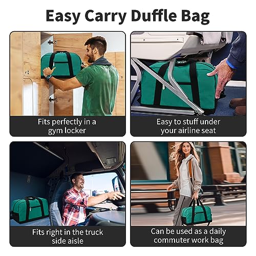 Image of Apenze Small Gym Bag 14 inch lightweight Carry On Mini Duffel Bag for Travel Sport - Green