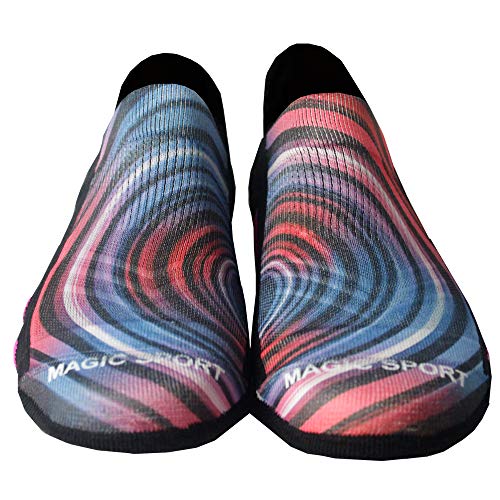 Magic Sport Woman's Colorful Ankle Socks | Anti-Odor Cushioned Tab No-Show Low-Cut Socks