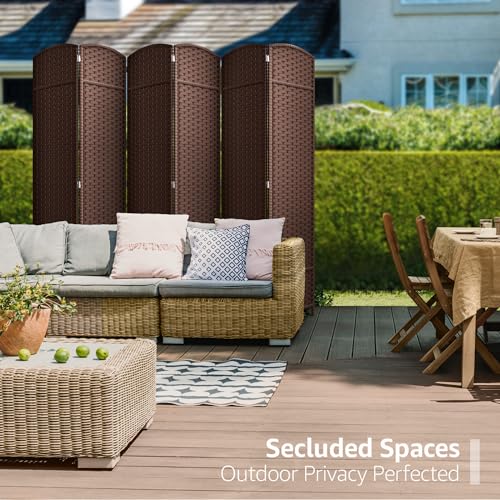 image for Sorbus 6 Panel Room Divider 6 ft. Tall - Privacy Screen, Extra Wide Do