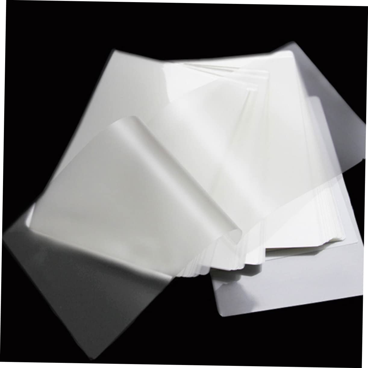 SEWACC Pochettes de Plastification Thermique Transparentes A4 0,08 Mm Film de Protection Photo Imperméable Matériel 100 Pièces pour Bureau et Maison