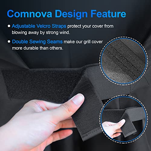 Image of Comnova Weber Grill Cover - Q Series, Q2000 /Q200 /Q1000 /Q100, Q2200, 2400, 1200, 1400 & More - Heavy Duty & Waterproof