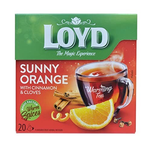 LOYD TEA Warming ORANGE with cinnamon and cloves 20 Tea Bags RozgrzewajÄca POMARAÅCZA z cynamonem i goÅºdzikami