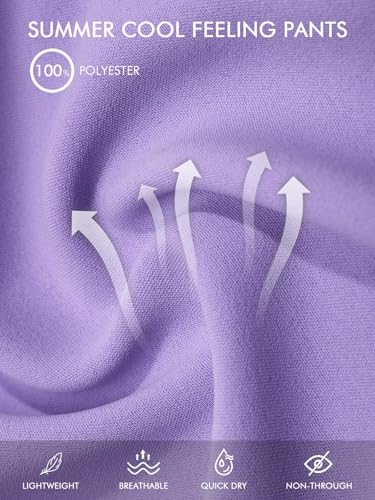 Image of Haloumoning Girls Uniform Pants Kids Wide Leg Dress Pants 5-14 Years | High Waisted, Casual Trousers, With Pockets