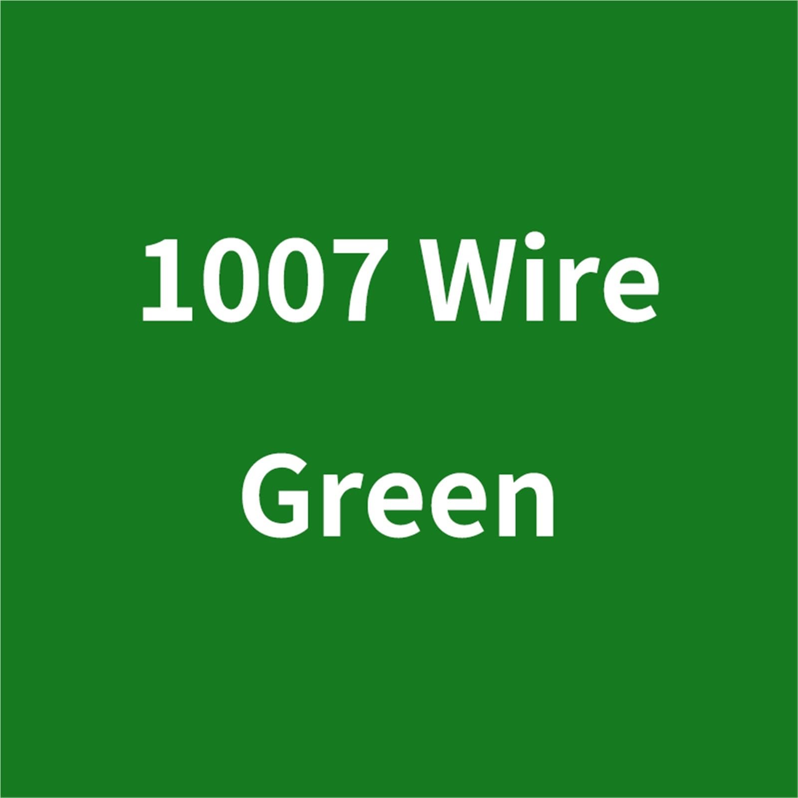 Cable electrónico de PVC 2M-100M UL1007 26/28/30 AWG; Cable de Cobre estañado Rojo Negro for cableado LED y Bricolaje(Green,80M,26AWG)