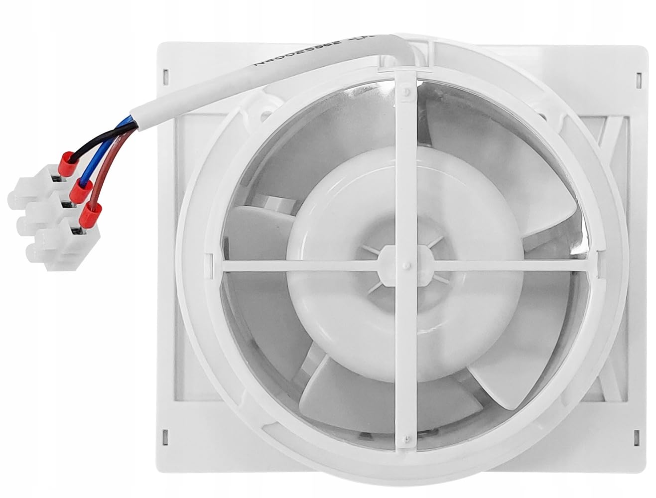 EBERG ENSO 100 W Wentylator łazienkowy 100 mm biały z higrostatem, timerem, wyświetlaczem LED i klapą zwrotną, cichy wentylator wyciągowy do łazienki i WC