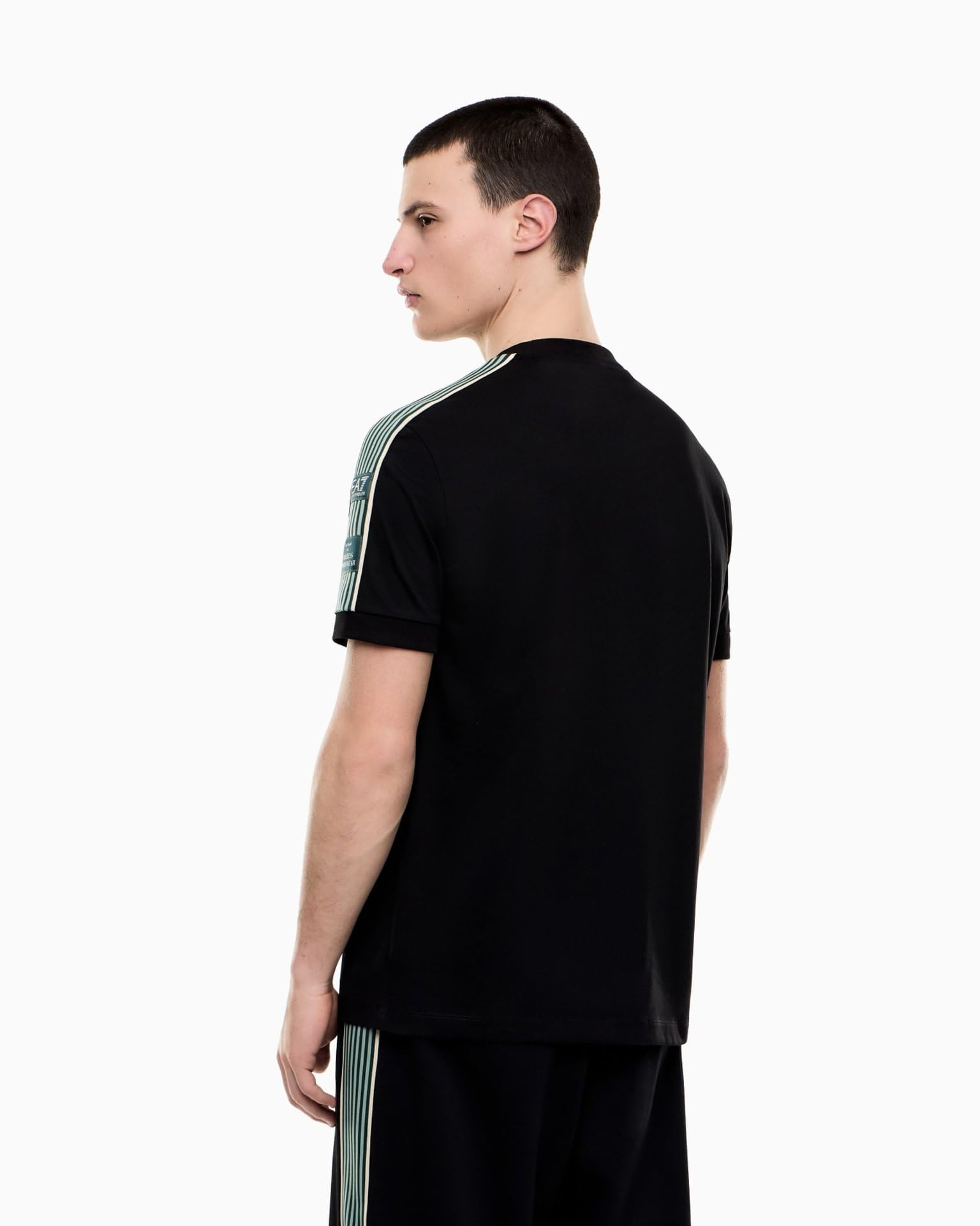 EA7 Emporio Armani - Camiseta para hombre con logotipo de la serie Boy de algodón 7M001507AF16548