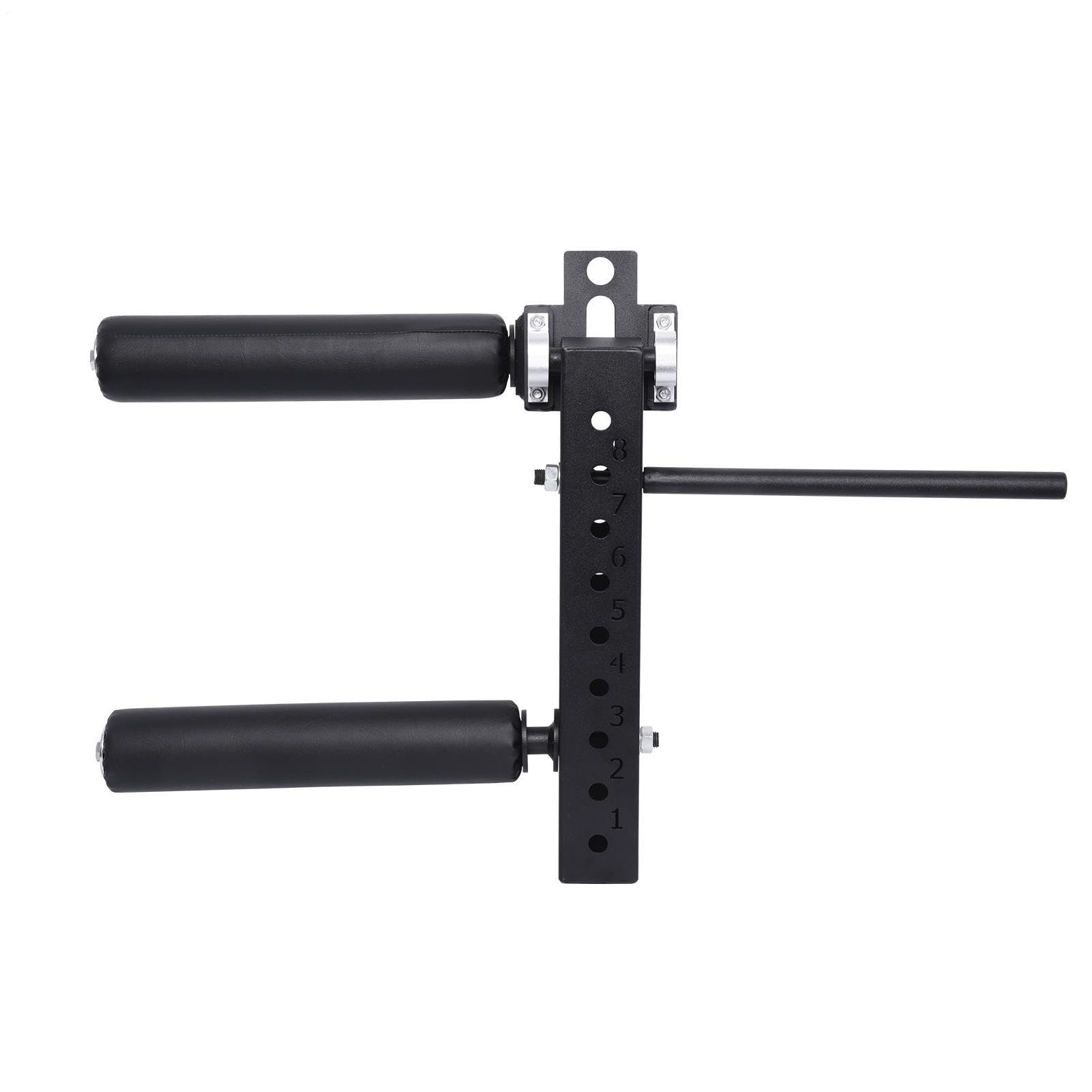 Beinstreck Beinbeuge-Aufsatz für Squat Rack Verstellbares Beintrainingsgerä | Verstellbares Beintrainingsgerät aus Stahl, Leg Extension Curl Trainer Zubehör für Home Gym, Krafttraining und Fitnessstudio
