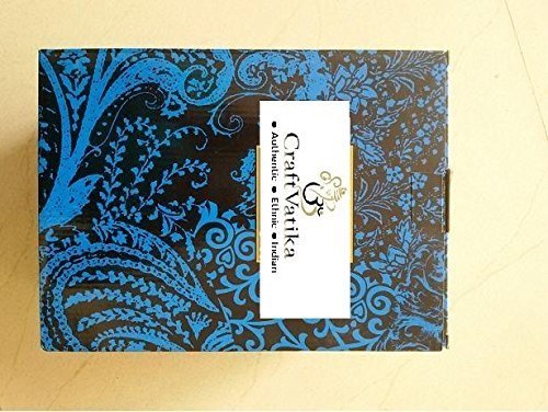 Craftvatika 10.5 Inches Large Ganesh Statue Turquoise Success Sculpture Elephant God Figurine Long Ear Brass Vinayak Ganesha #TOP4