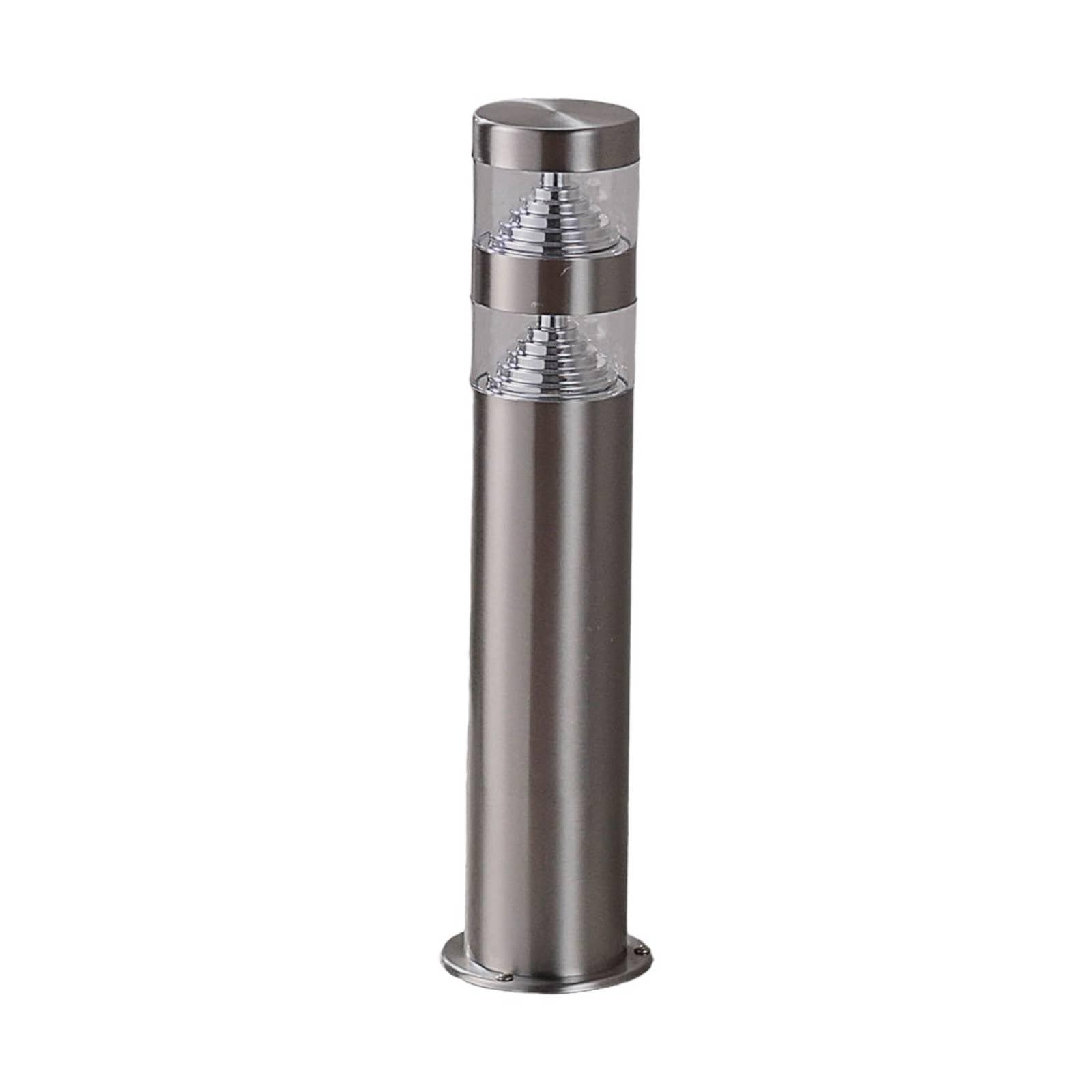 Lindby LED Lámpara para exterior Lanea (Moderno) en Gris hecho de Acero (1 llama, iluminación senderos, baliza farola