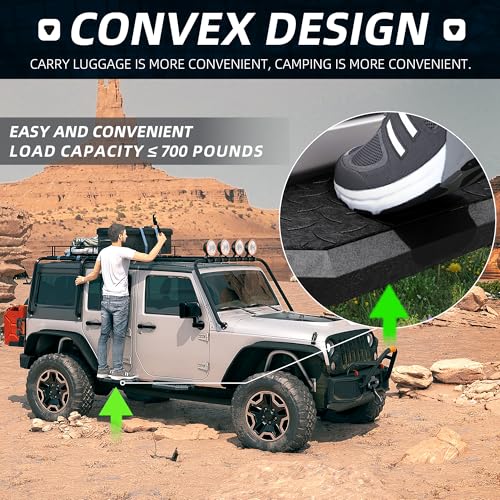Estribos laterales de acero para Jeep Wrangler JK 4 puertas miniatura 7