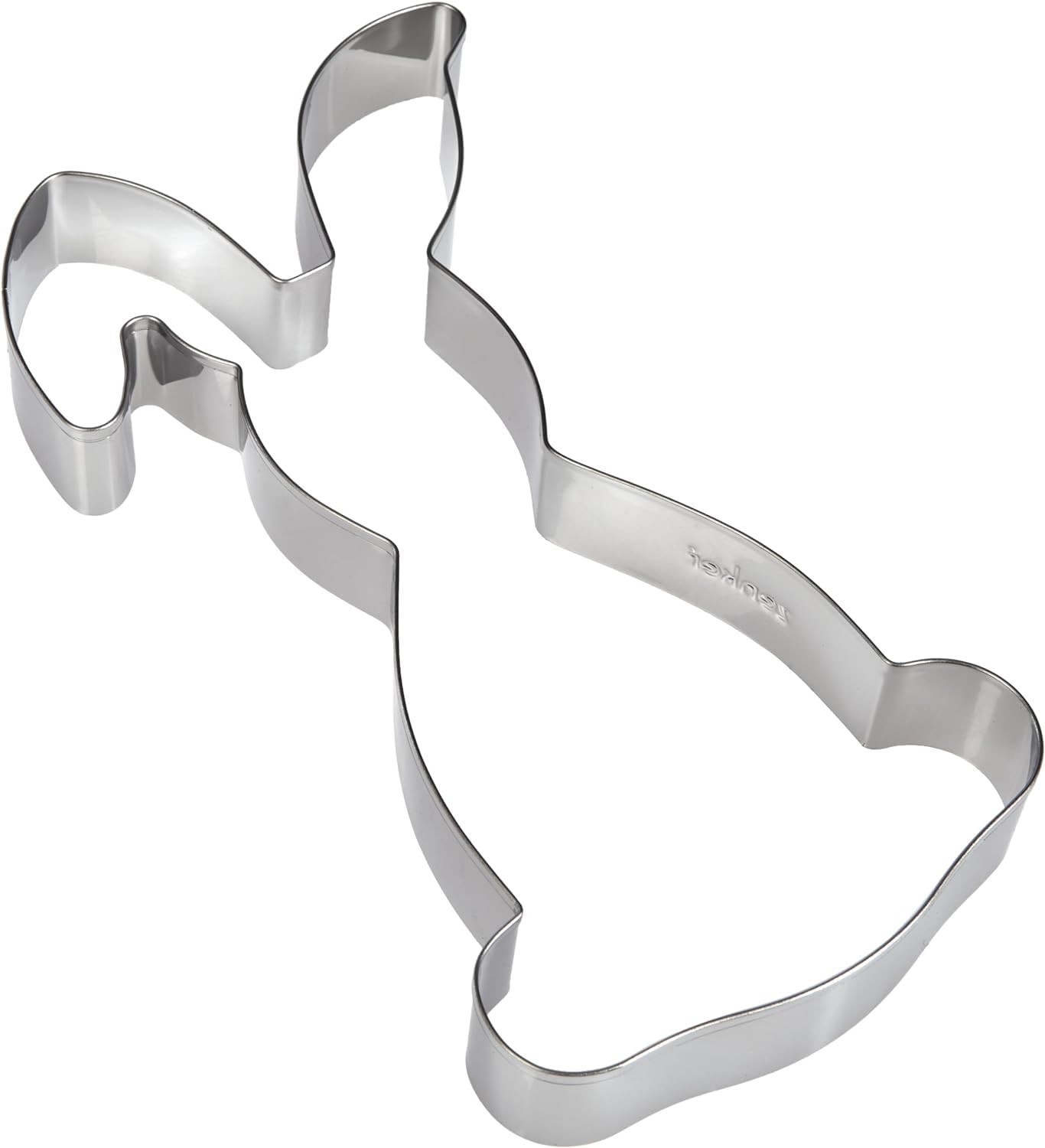 Zenker Hase Knickohr Ausstecher/Backrahmen – Premium Edelstahl 18/10, Spülmaschinenfest, Perfekte Osterbäckerei, 196x111x26mm