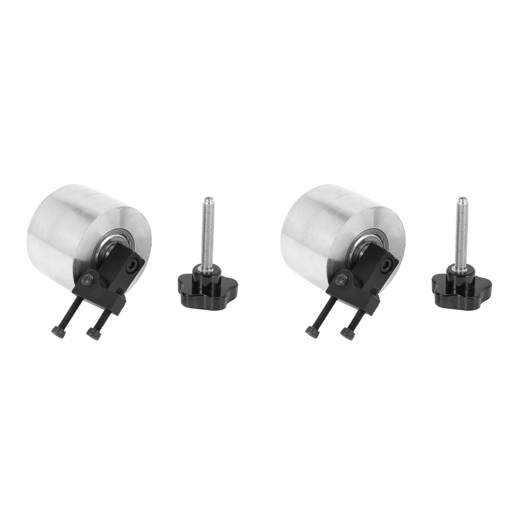 2 ruote per smerigliatrice a cinghia, diametro 68 x 50 mm, in lega di alluminio 6301, per smerigliatrice, lavorazione fai da te