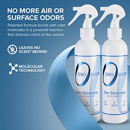 Image of Zero Odor Multi-Purpose Odor Eliminator, Fabric & Room Deodorizer, 2 Pack