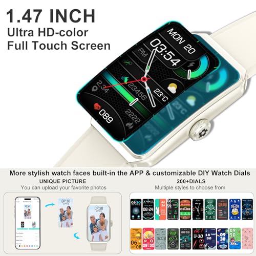 Image of Fitness Tracker, Step Counter with 24 /7 Heart Rate Blood Oxygen Sleep Monitor, Fitness Watch with 100+ Sports Modes, Waterproof Activity Smart Watches for Women Men Android iOS