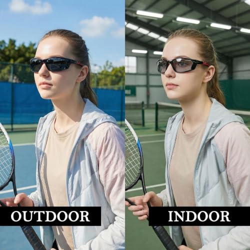 Image of Myiaur Polarized Photochromic Running Sunglasses For Men Women UV400
