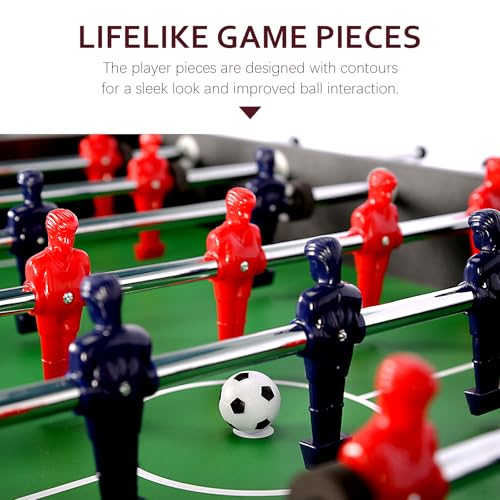 121,9 cm großer Kickertisch, Fußball-Spieltisch mit Fußbällen für Spielzimmer, Erwachsene, Kinder, Familie – Bild 6