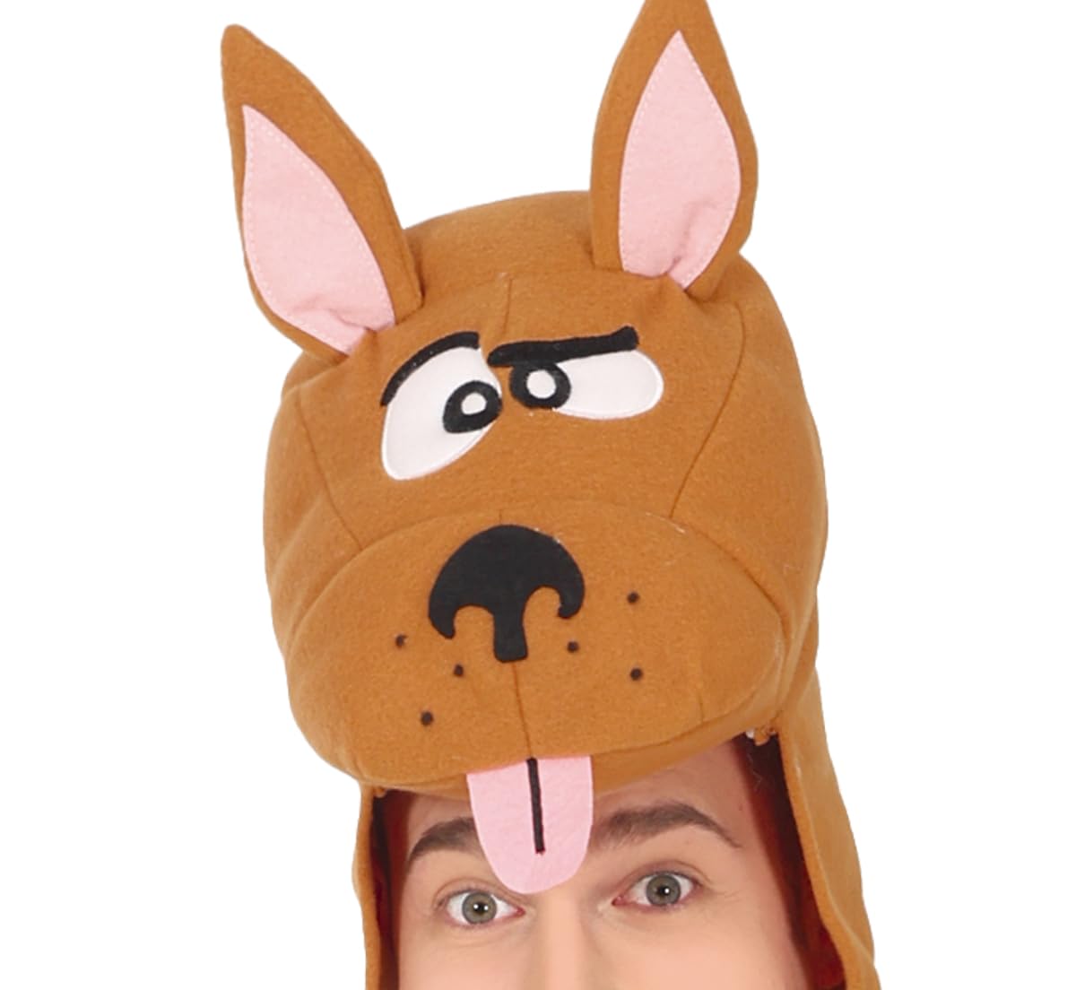 FIESTAS GUIRCA | Costume de Chien Marron pour Adulte - Cagoule, Queue et Combinaison - Costumes d'Animaux pour Halloween, Carnaval et Fêtes Costumées - Idéal pour Hommes