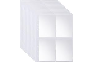 JIQEZNL Premium 4-Pocket A5 Card Holder for Collectible Cards