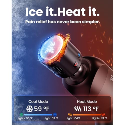 Percussion Massager Gun for Athletes with Heat-Cold Therapy, FSA/HSA Eligible